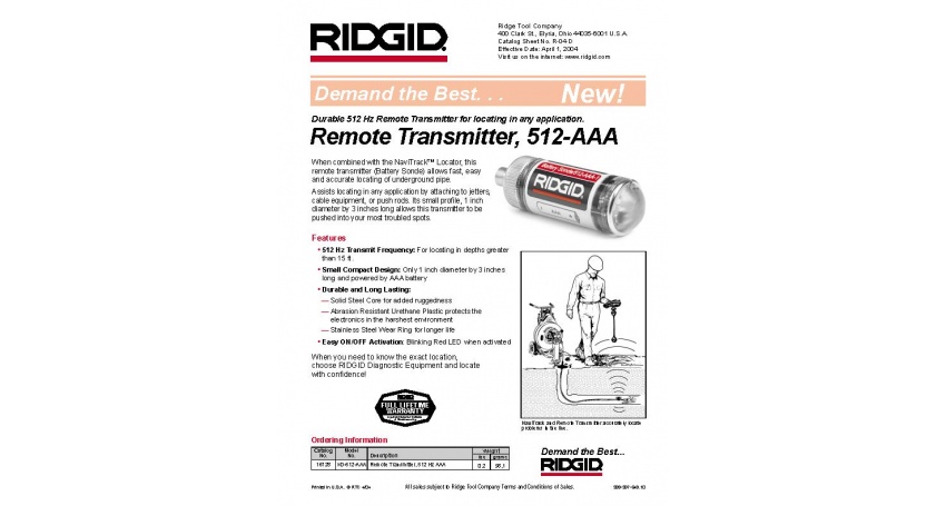 Ridgid Sonde